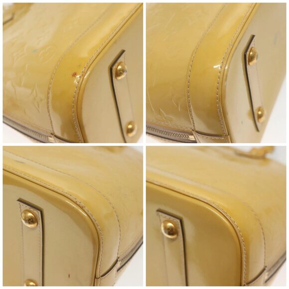 LOUIS VUITTON Monogram Vernis Alma PM Hand Bag Rose Angelique M90062 Auth 14046 - Picture 14 of 16